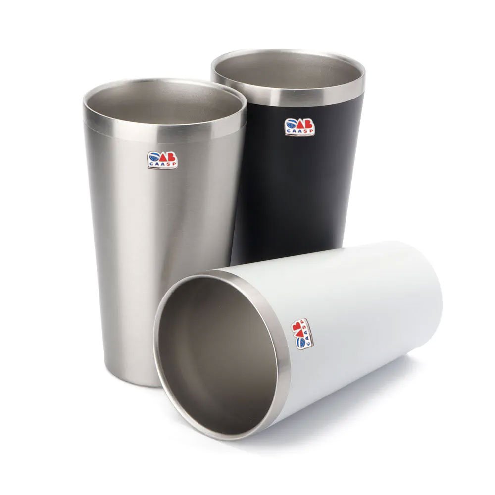 Copo Térmico em Inox Parede Dupla OAB CAASP